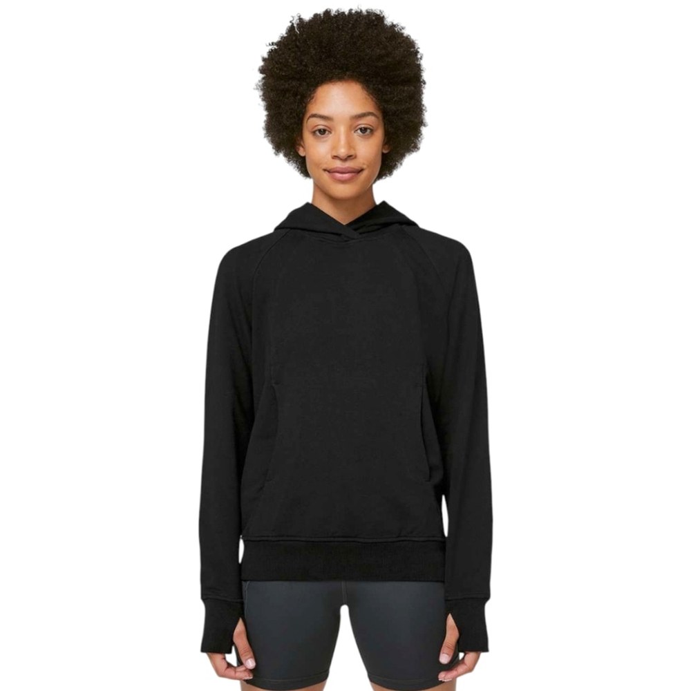 Lululemon OG Scuba Hoodie Pullover Sz 12 | Laidback Streetwear In Black Wash - Picture 2 of 10